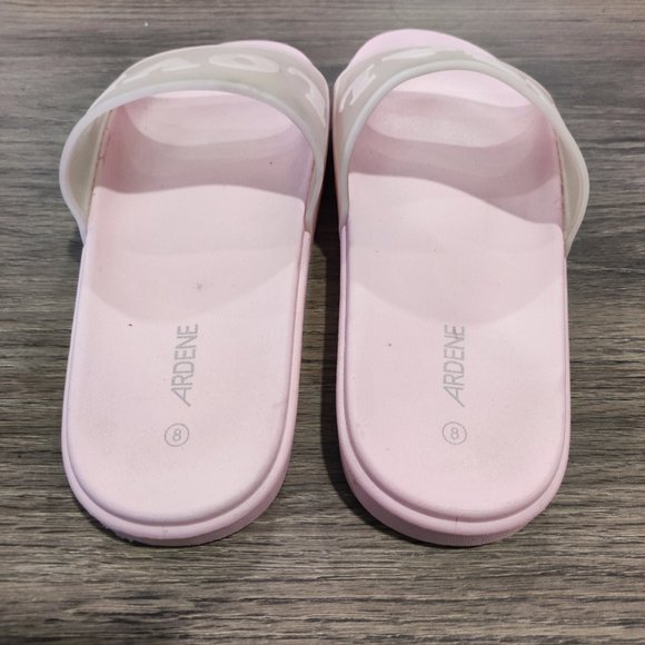 Ardene Real Love light pink slippers women's size 8 - Picture 3 of 8